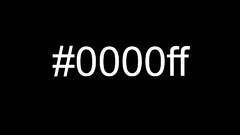 White text black background