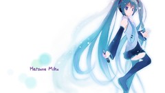 White tie long hair anime girls hatsune miku vocaloid twintails 