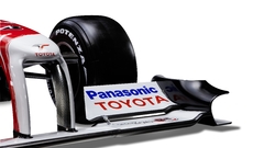 White Toyota formula one