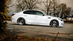 White tuning bmw m5 BMW E60