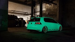 White tuning cars Volkswagen Golf