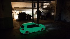White tuning cars Volkswagen Golf