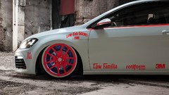 White tuning cars Volkswagen Golf