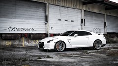 White tuning cars wheels Nissan Speed GT vehicles sports cars 