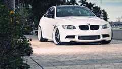 White tuning cars wheels Speed bmw m3 vehicles racing sports 