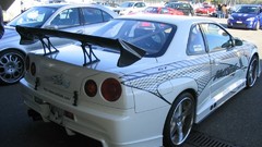 White tuning Nissan Nissan Skyline R34 GT-R