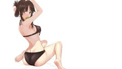 White wet blush anime girls akiyama mio k - on black hair 