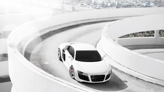 White wheels audi r8