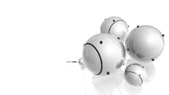 White white background