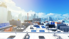 White widescreen mirrors edge cityscapes rooftops screenshots