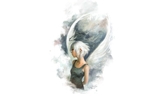 White wings angel artwork 1600x1200 haired
