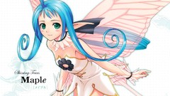 White wings elves blue hair anime girls shining tears tony taka