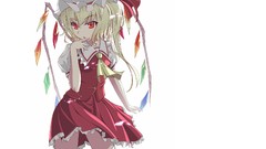 White wings white background Vampires red eyes blondes anime 