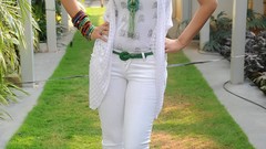 White woman Actress white dress models photo shoot movie stills 