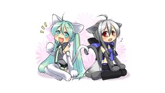 White woman anime girls hatsune miku vocaloid yowane haku 