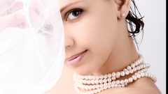 White woman asians brunettes models