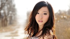 White woman asians brunettes models