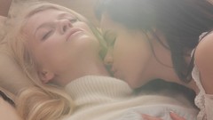 White woman Friends beds blondes lesbians X-Art magazine