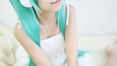 White woman Japanese emo Chinese asians hatsune miku vocaloid 