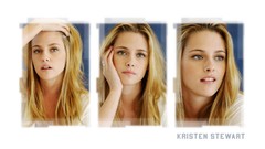 White woman Kristen Stewart models