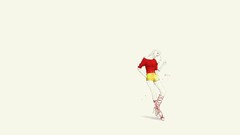 White woman multicolor illustrations vectors Floyd Grey