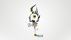 White yellow design element