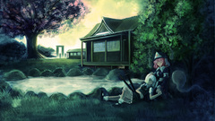 Wide sleeves stones parted