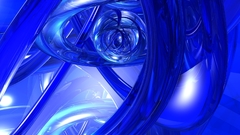 Widescreen abstract blue waves