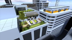 Widescreen buildings artwork graphic