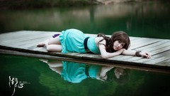 Widescreen lakes Chinese Actress asians models photo shoot 