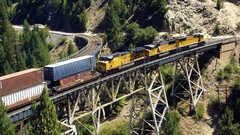 Widescreen locomotives trains