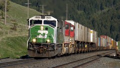 Widescreen locomotives trains BNSF