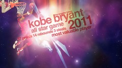 Widescreen nba kobe bryant All Star MVP Most Valuable Player
