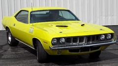 Widescreen USA plymouth barracuda cuda classic cars muscle cars