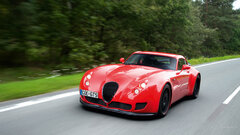 Wiesmann Car red cars motion blur vehicle road