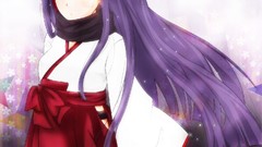 Wind Anime horns red eyes anime girls Japanese clothes