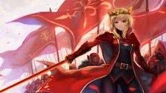 Wind Army Anime Flags anime girls