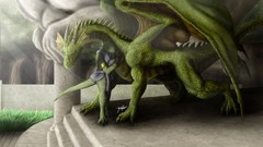 Wind Dragons fantasy art