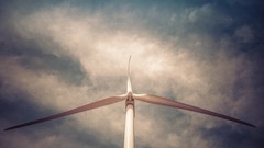 Wind mill fans skies