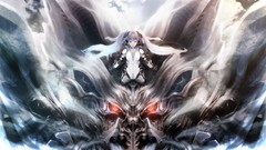 Wind Monsters red eyes long hair gray eyes anime girls bangs 