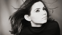 Wind woman faces monochrome Ana-Maria Ilinca