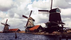 Windmills holland cityscapes
