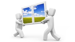 Window digital art window panes