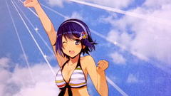 Windows 7 anime girls madobe nanami purple hair purple eyes 