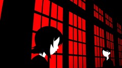 Windows anime girls indoors short hair sayonara zetsubou sensei 