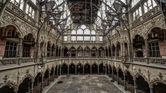 Windows Europe abandoned Castles cityscapes