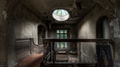 Windows old paintings buildings cityscapes