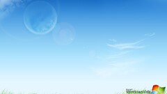 Windows Vista microsoft grass digital art Plants sky logo