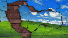 Windows xp brick wall