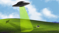 Windows xp Cows UFO